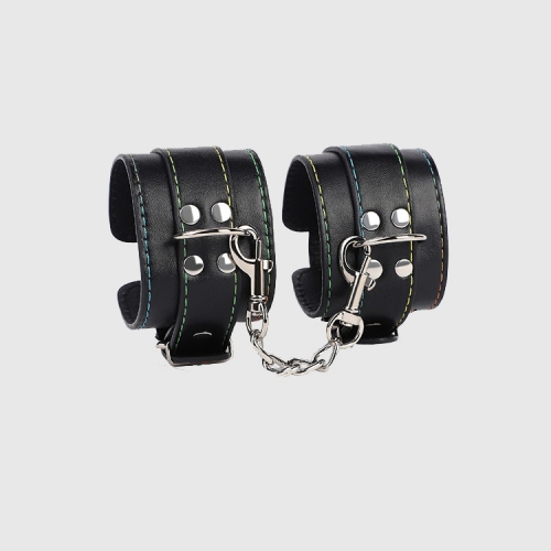 Erotic Bondage Metal Leather Sex Toys Hand Cuffs