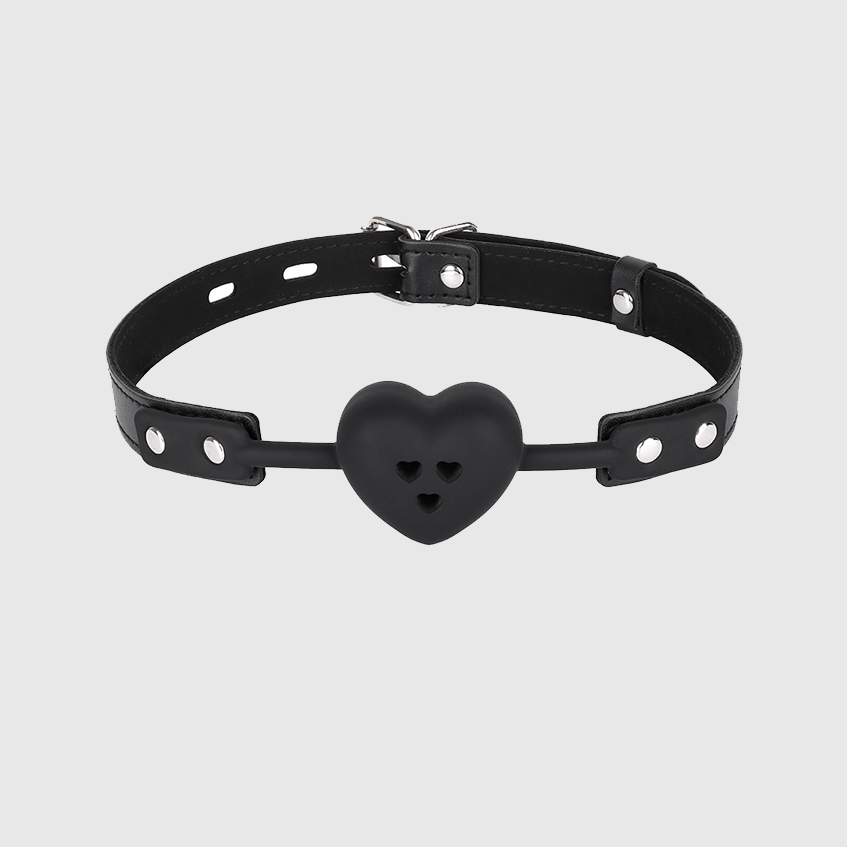 Breathable Silicone Ball Gag With Lovely Heart Shape