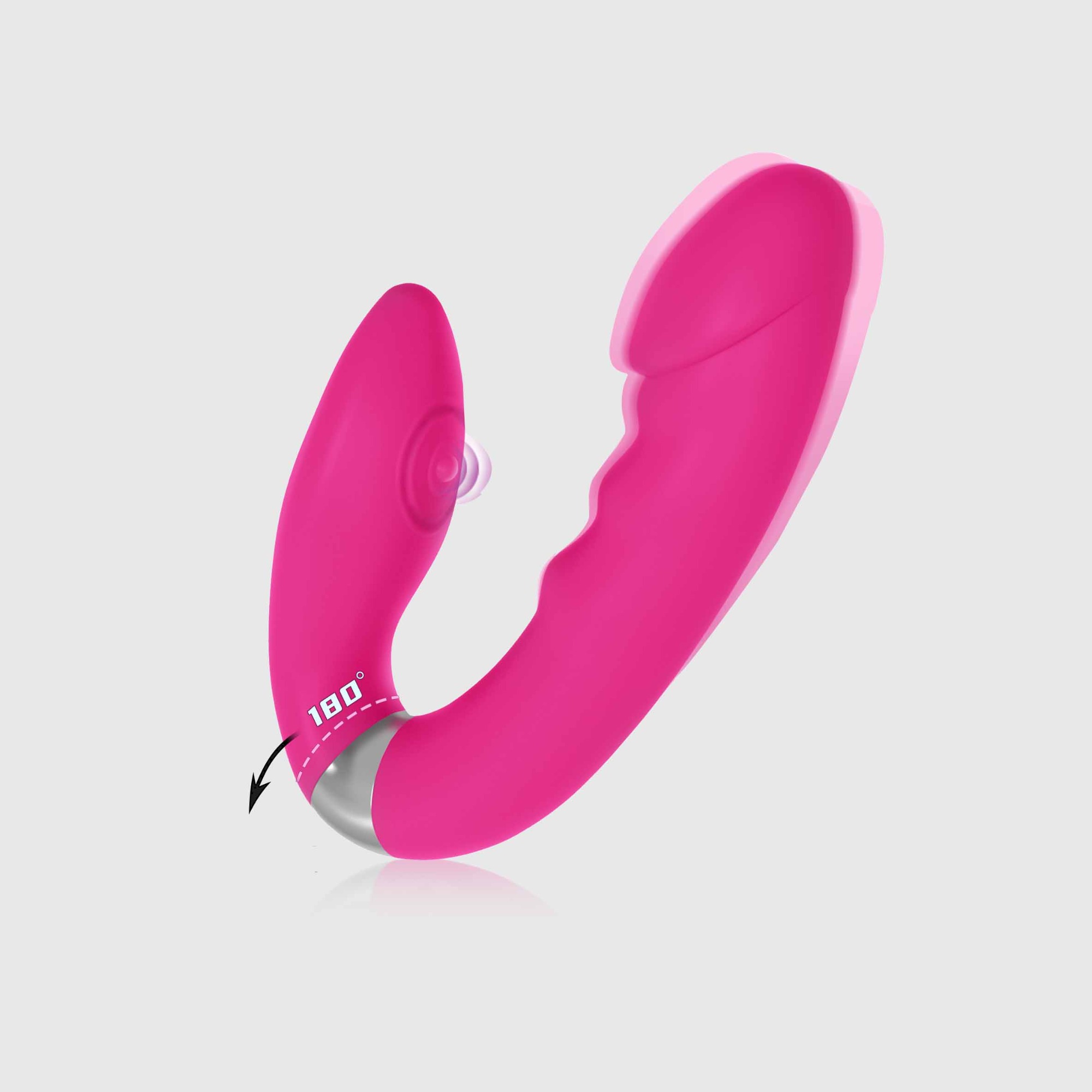 NEW 180 Degree Transformation Realistic Vibrating and Clit Flapping Sex Toy Vibrator Dildo