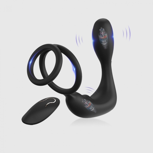 12 Modes Prostate Toy Anal Vibrator with Cock Ring