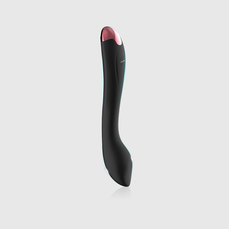 Clitoral Touching Gspot Finger Play Vibrator in Black