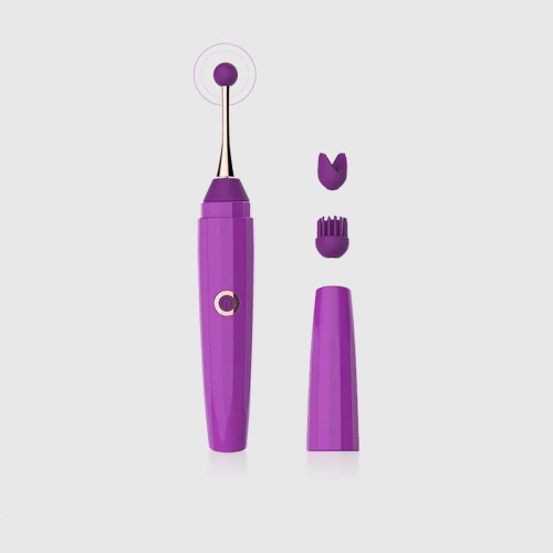 Secret Pen Nipple Clitoral Touching Vibrator in Purple