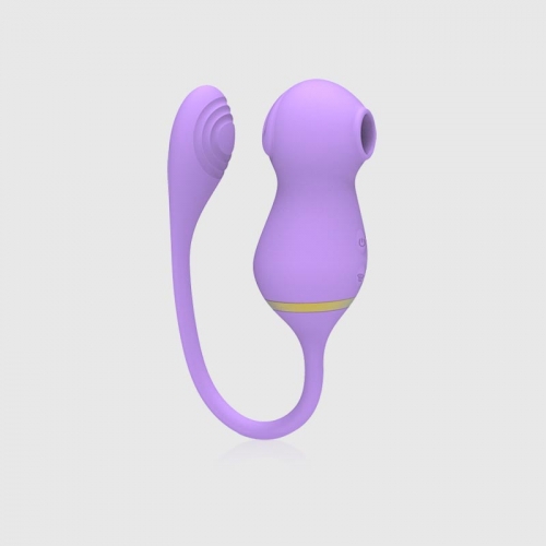 Milk Dog 10 Vibrating Suction G Spot Purple Vibrator