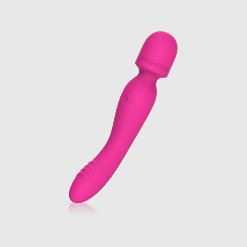 Angus Holds Double Ended Gspot Clitoral Touching Vibrator