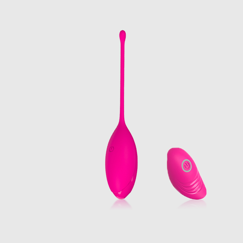 Silicone Remote Bullet Egg Vibe in Rose Red